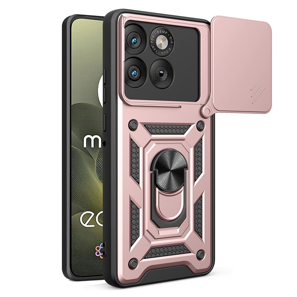 Étui pour Motorola Edge 70, Techsuit, CamShield, Rose Doré