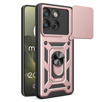 Étui pour Motorola Edge 70, Techsuit, CamShield, Rose Doré
