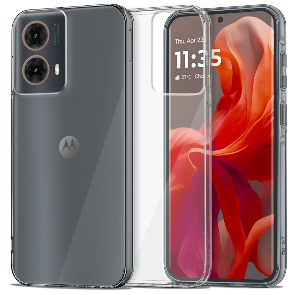 Etui pour Motorola Moto G85, Tech-Protect, Flexair, Transparent 