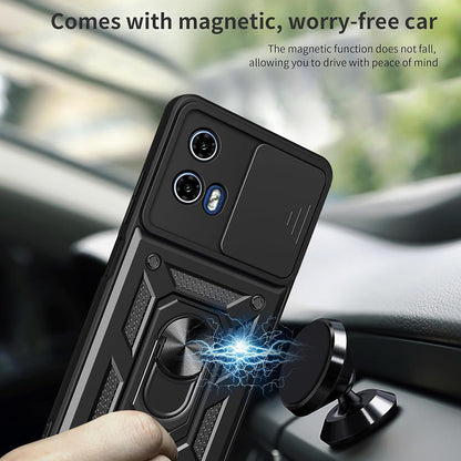 Coque pour Motorola Moto G15 / G15 Power, Techsuit, CamShield, Noire