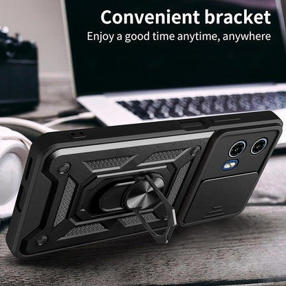Coque pour Motorola Moto G15 / G15 Power, Techsuit, CamShield, Noire