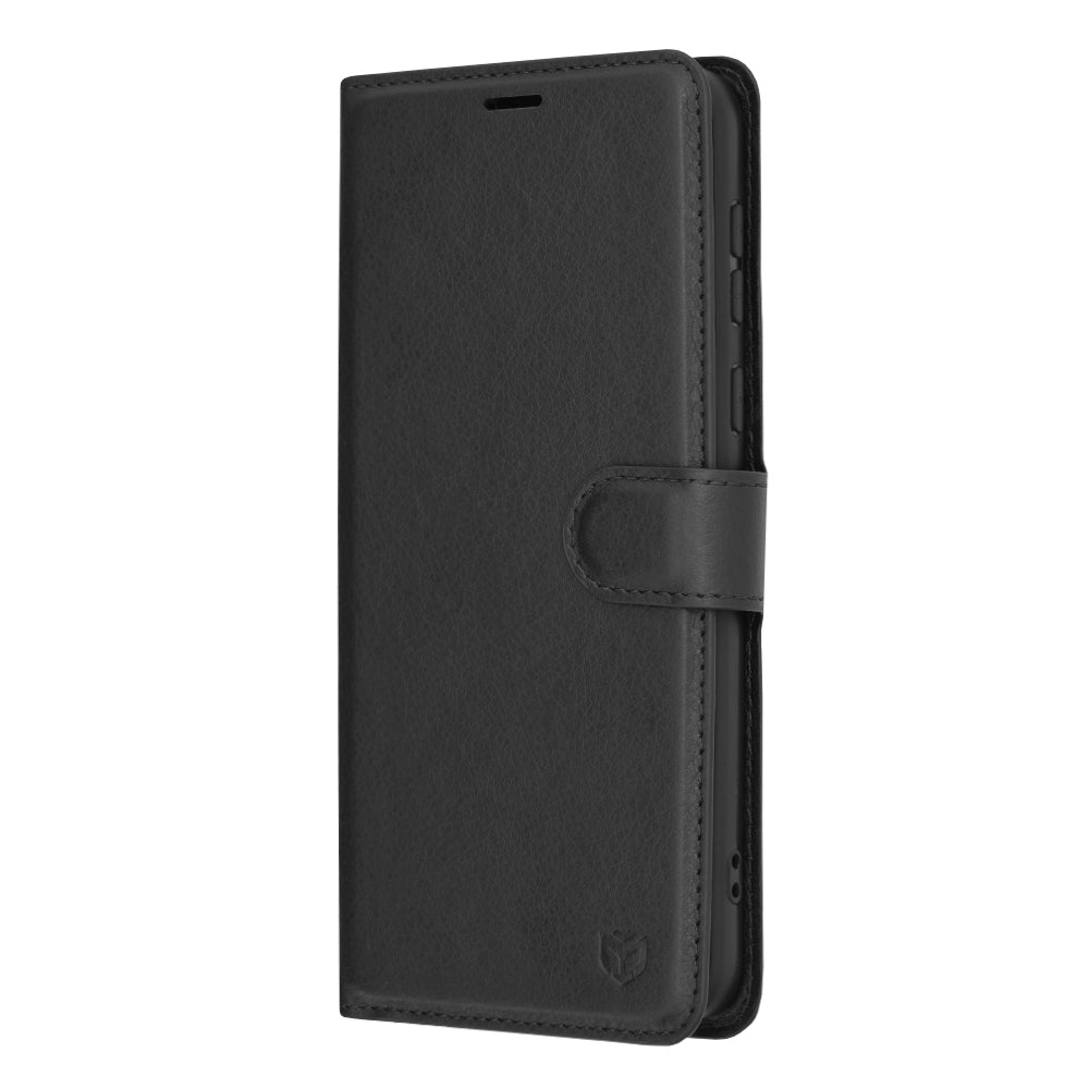Étui pour Motorola Moto E13, Techsuit, Leather Folio, Noir