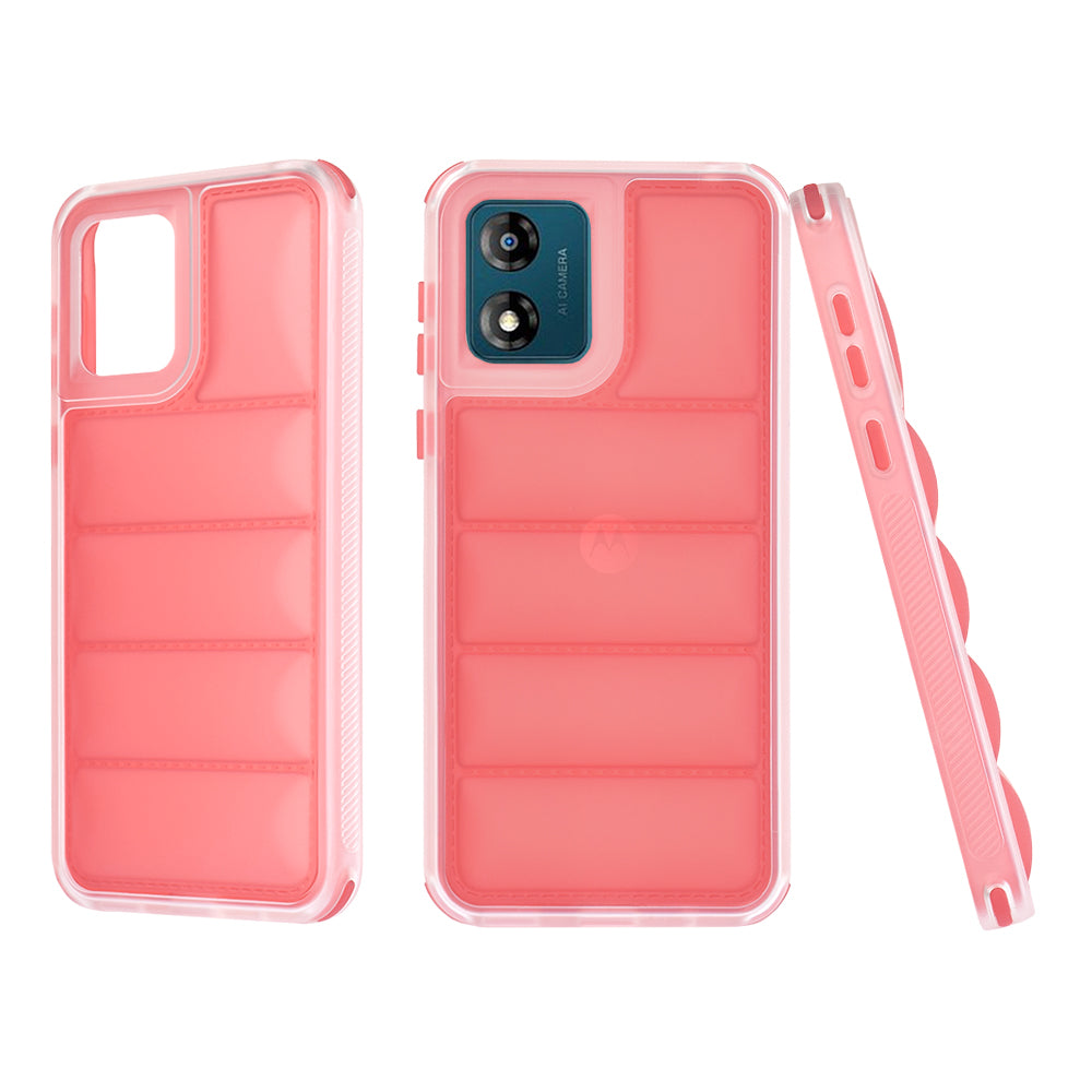Case for Motorola Moto E13, Techsuit, Wave Shield, Red