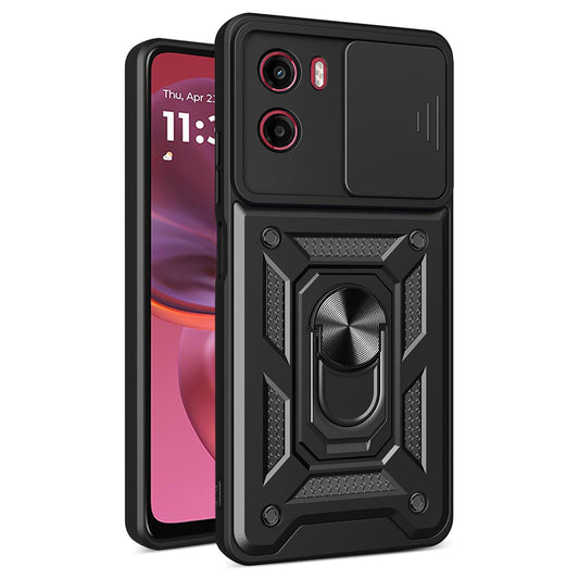 Coque pour Motorola Moto E15 / G05, Techsuit, CamShield, Noire