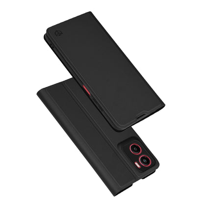 Coque pour Motorola Moto E15 / G05, Techsuit, Magskin Book, Noire