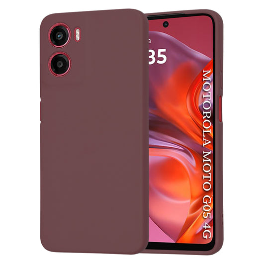 Case for Motorola Moto E15 / G05, Techsuit, SoftFlex, Burgundy