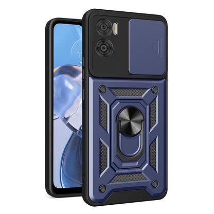 Étui pour Motorola Moto E22i / E22, Techsuit, CamShield, Bleu