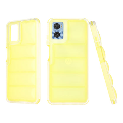 Coque pour Motorola Moto E22i / E22, Techsuit, Wave Shield, Jaune