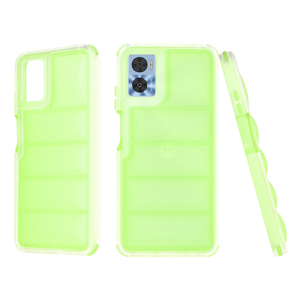 Coque pour Motorola Moto E22i / E22, Techsuit, Wave Shield, Vert
