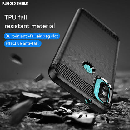 Case for Motorola Moto E40 / E30 / E20, Techsuit, Carbon, Black