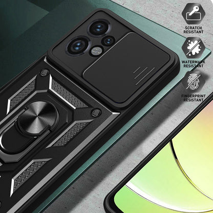 Étui pour Motorola Moto G04s / E14 / G04 / G24, Techsuit, CamShield, Bleu