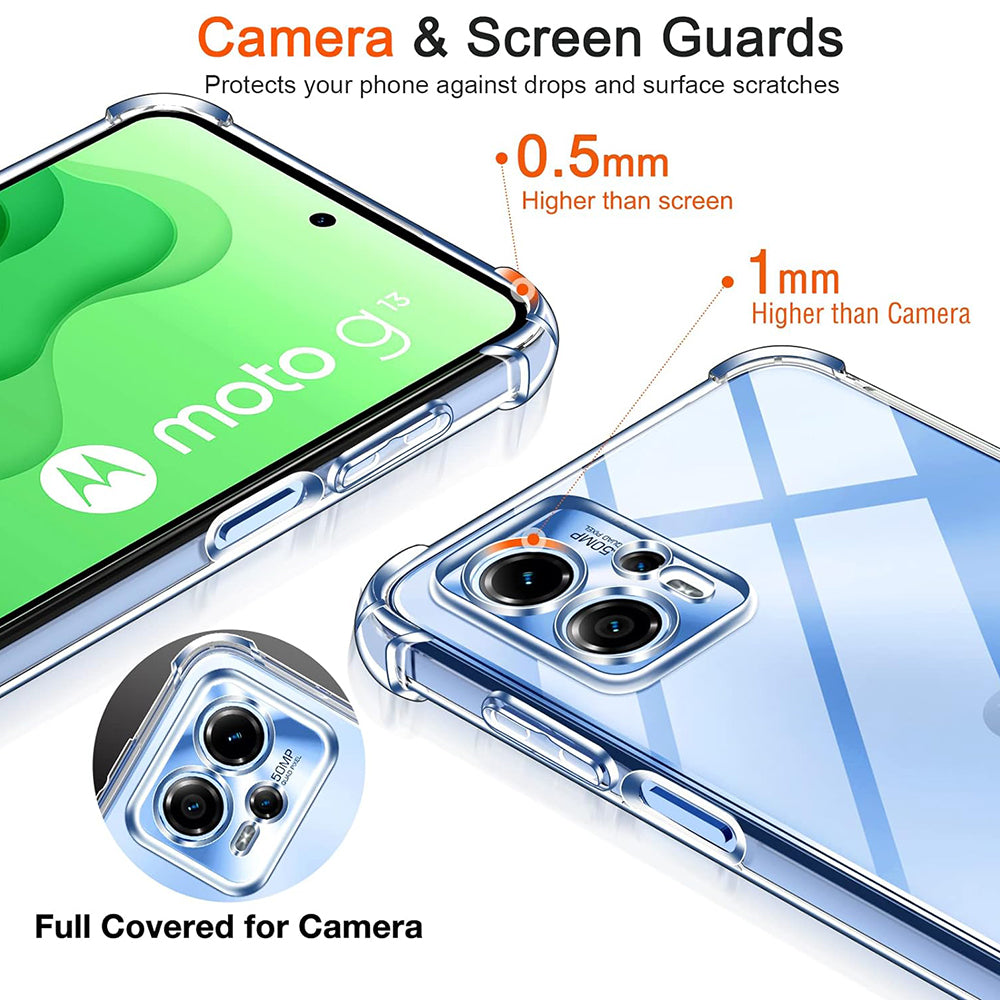 Coque pour Motorola Moto G04s / E14 / G04 / G24, Techsuit, Antichoc Claire, Transparente
