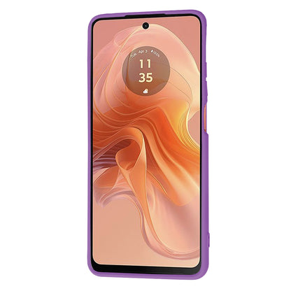 Étui pour Motorola Moto G04s / E14 / G04, Techsuit, SoftFlex, Mauve
