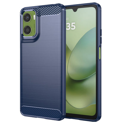 Étui pour Motorola Moto G06 Power / G06, Techsuit, Carbone, Bleu