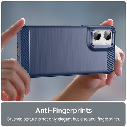 Étui pour Motorola Moto G06 Power / G06, Techsuit, Carbone, Bleu