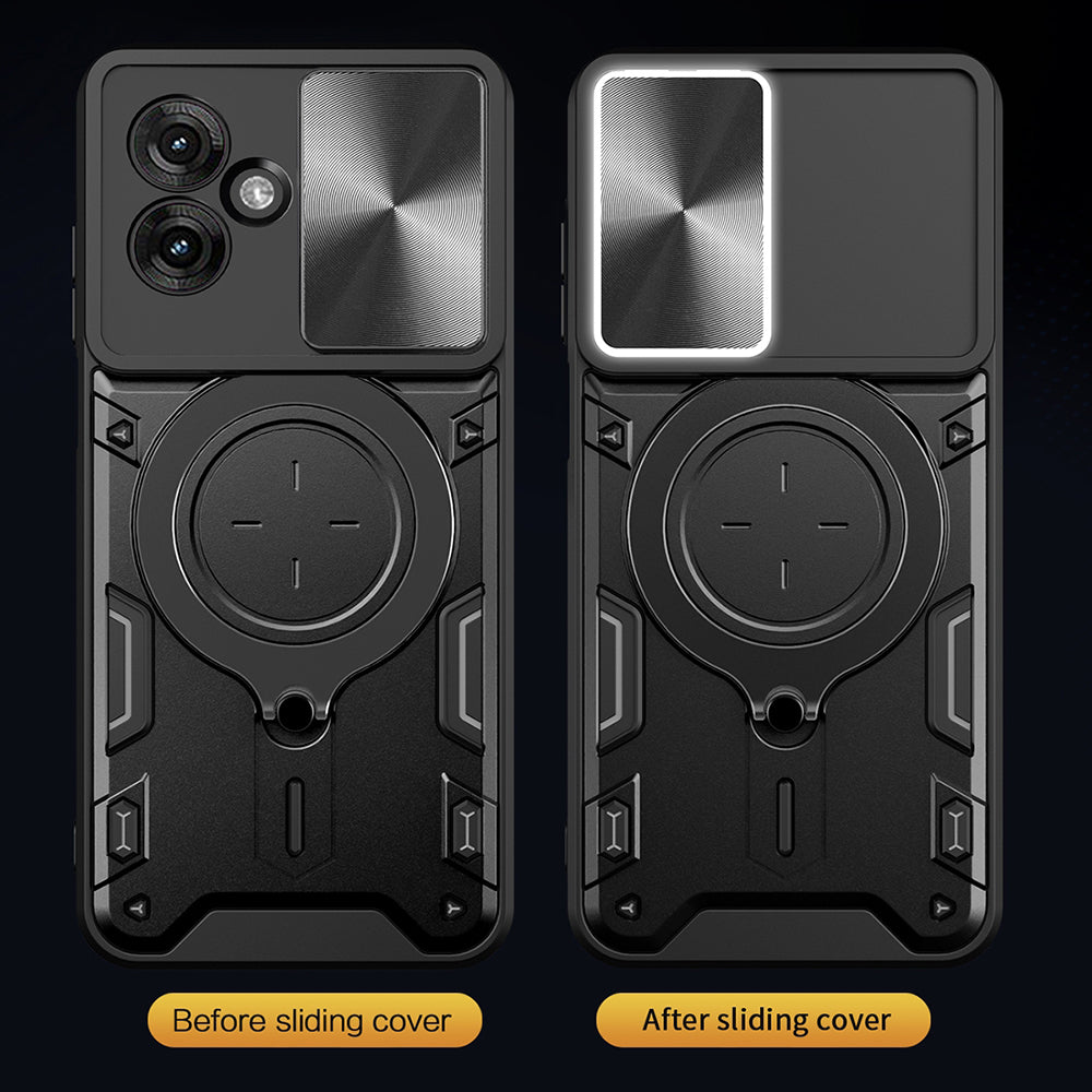 Étui pour Motorola Moto G06, Techsuit, CamGuard Pro, Noir