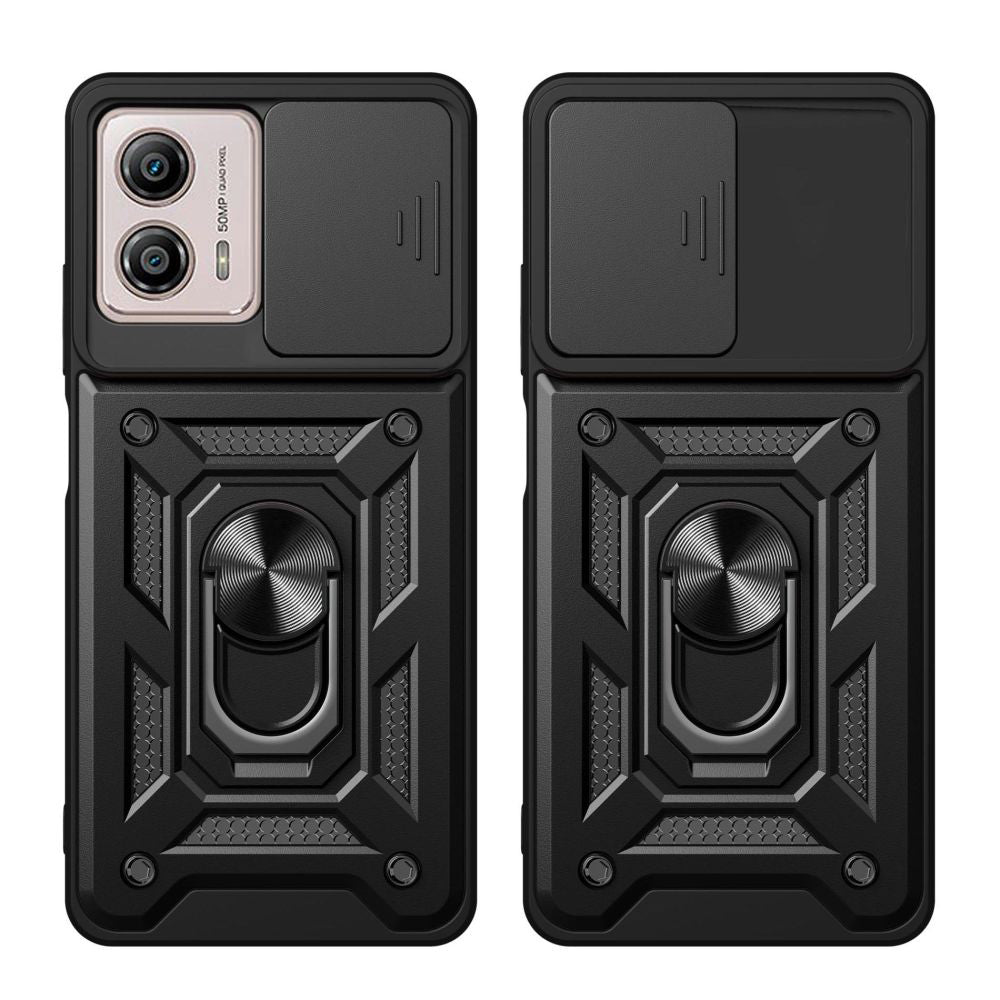 Coque pour Motorola Moto G13 / G23 / G53, Techsuit, CamShield, Noire