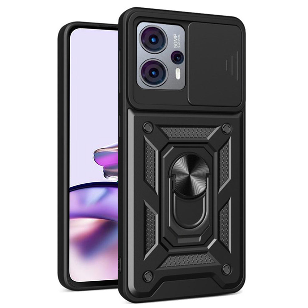 Coque pour Motorola Moto G13 / G23 / G53, Techsuit, CamShield, Noire