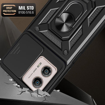 Coque pour Motorola Moto G13 / G23 / G53, Techsuit, CamShield, Noire