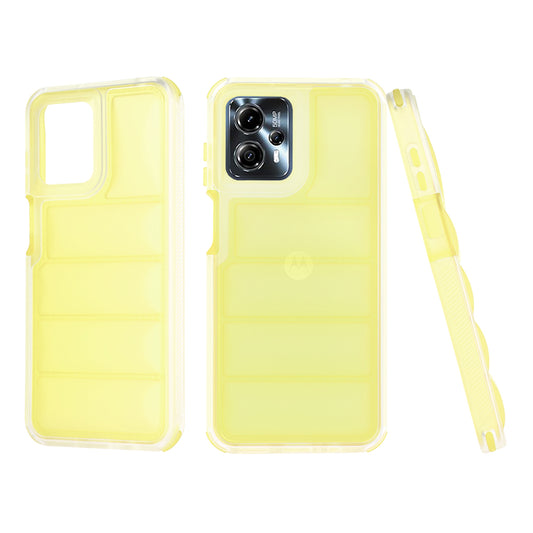 Coque pour Motorola Moto G13 / G23 / G53, Techsuit, Wave Shield, Jaune