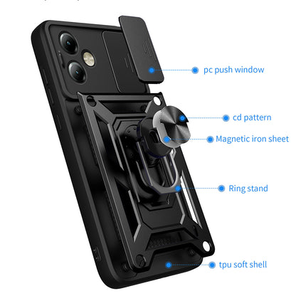 Coque pour Motorola Moto G14, Techsuit, CamShield, Bleue