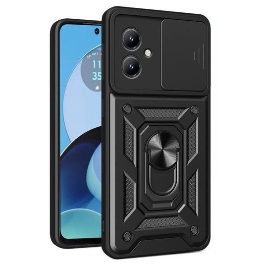 Coque pour Motorola Moto G14, Techsuit, CamShield, Noire
