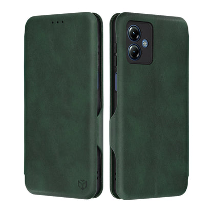 Coque pour Motorola Moto G14, Techsuit, Safe Wallet Plus, Vert