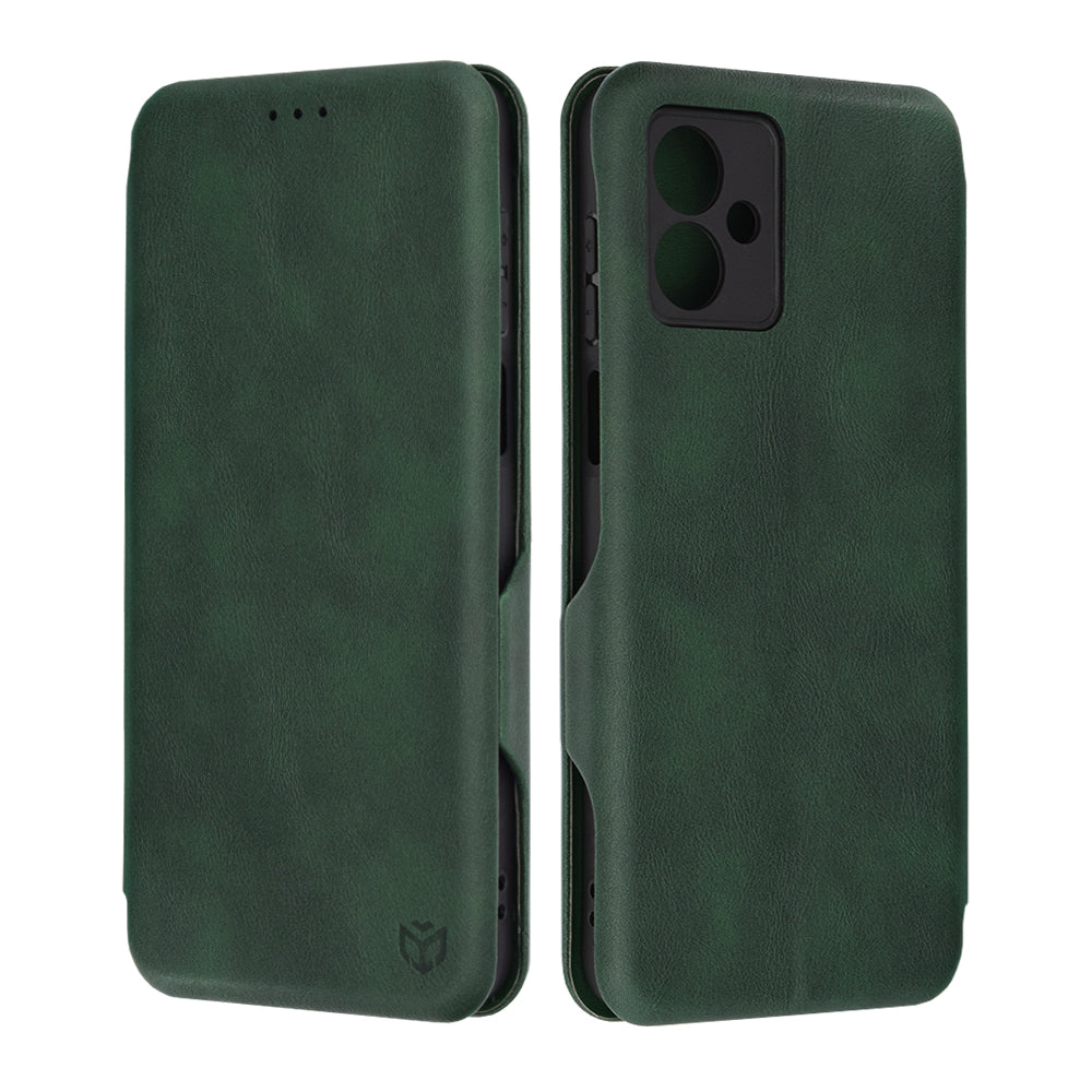 Coque pour Motorola Moto G14, Techsuit, Safe Wallet Plus, Vert
