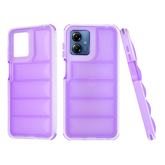 Coque pour Motorola Moto G14, Techsuit, Wave Shield, Violet