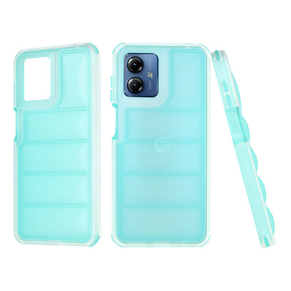 Coque pour Motorola Moto G14, Techsuit, Wave Shield, Turquoise