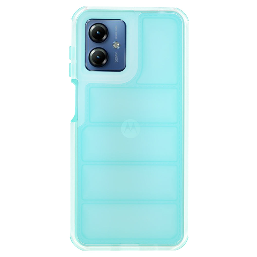 Coque pour Motorola Moto G14, Techsuit, Wave Shield, Turquoise