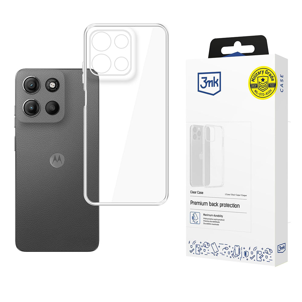Coque pour Motorola Moto G15 / G15 Power, 3MK, Clear, Transparente