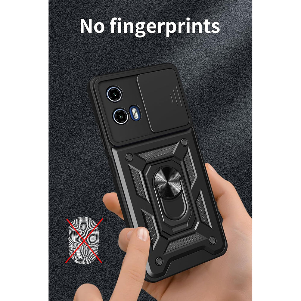 Coque pour Motorola Moto G15 / G15 Power, Techsuit, CamShield, Noire