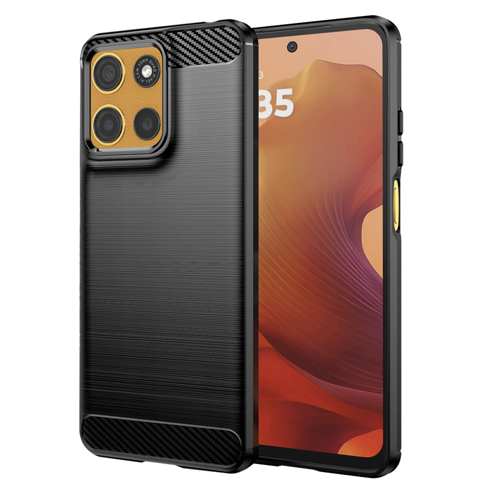Case for Motorola Moto G15 / G15 Power, Techsuit, Carbon, Black
