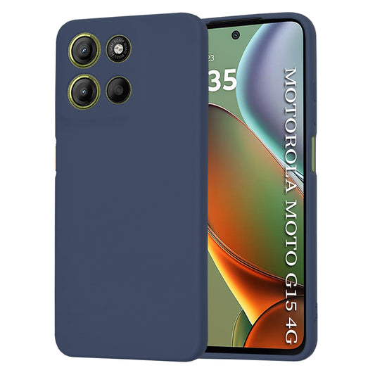 Coque pour Motorola Moto G15 / G15 Power, Techsuit, SoftFlex, Bleu marine