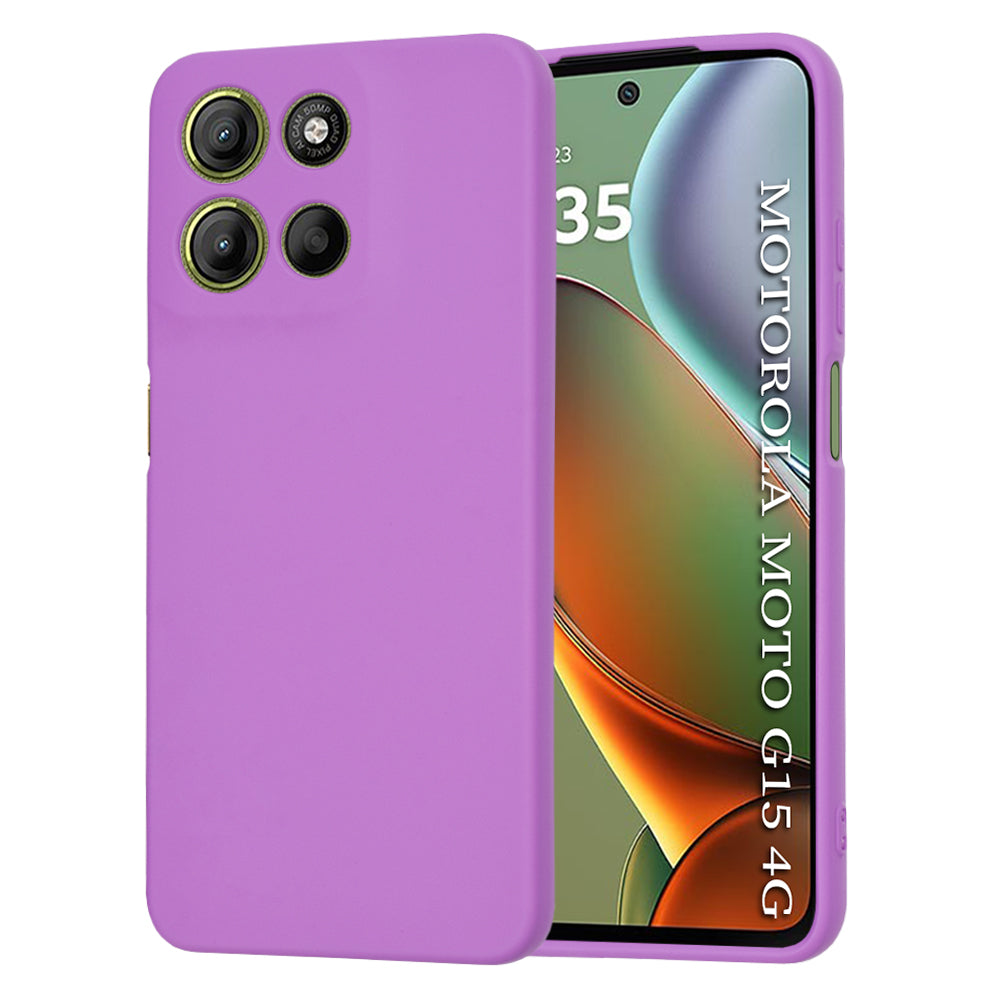 Coque pour Motorola Moto G15 / G15 Power, Techsuit, SoftFlex, Violet