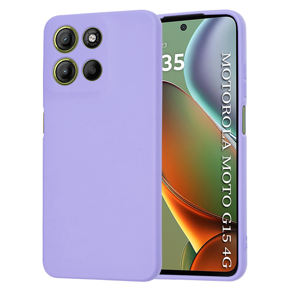 Coque pour Motorola Moto G15 / G15 Power, Techsuit, SoftFlex, Violet Clair