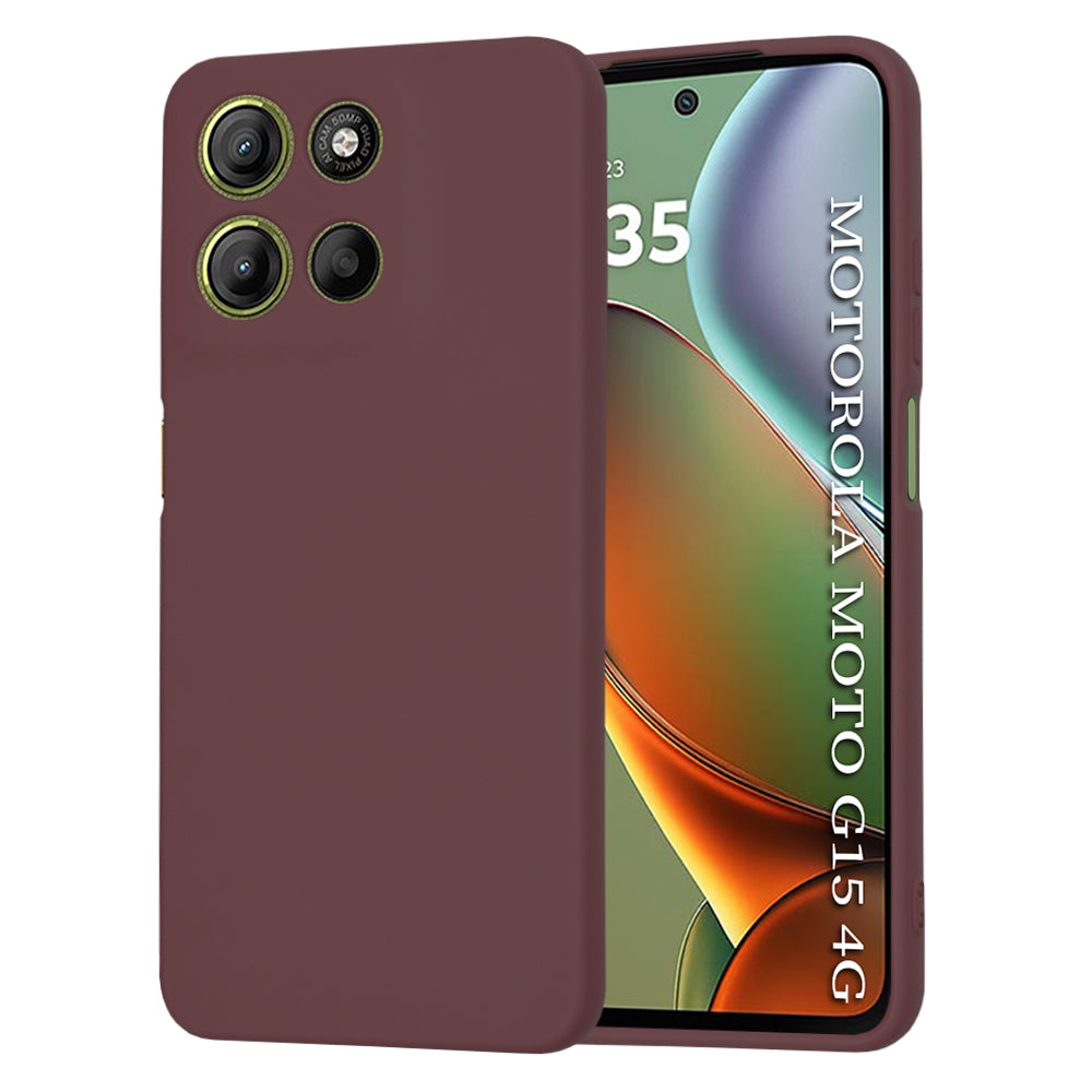 Coque pour Motorola Moto G15 / G15 Power, Techsuit, SoftFlex, Bordeaux