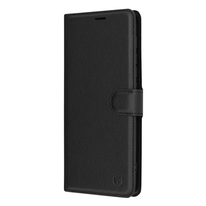 Coque pour Motorola Moto G30 / G20 / G10, Techsuit, Folio en cuir, Noire