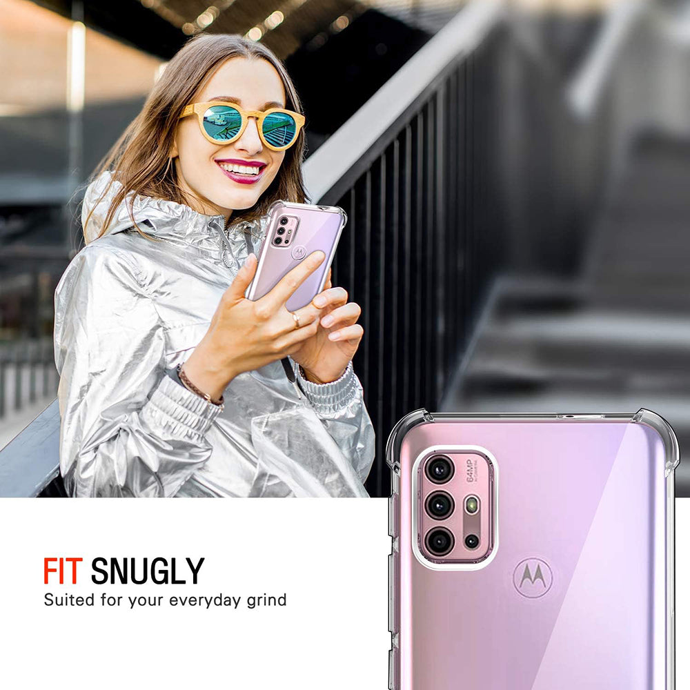 Coque pour Motorola Moto G30 / G20 / G10, Techsuit, Antichoc Claire, Transparente