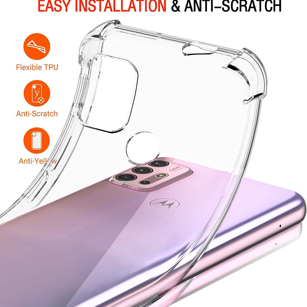 Coque pour Motorola Moto G30 / G20 / G10, Techsuit, Antichoc Claire, Transparente