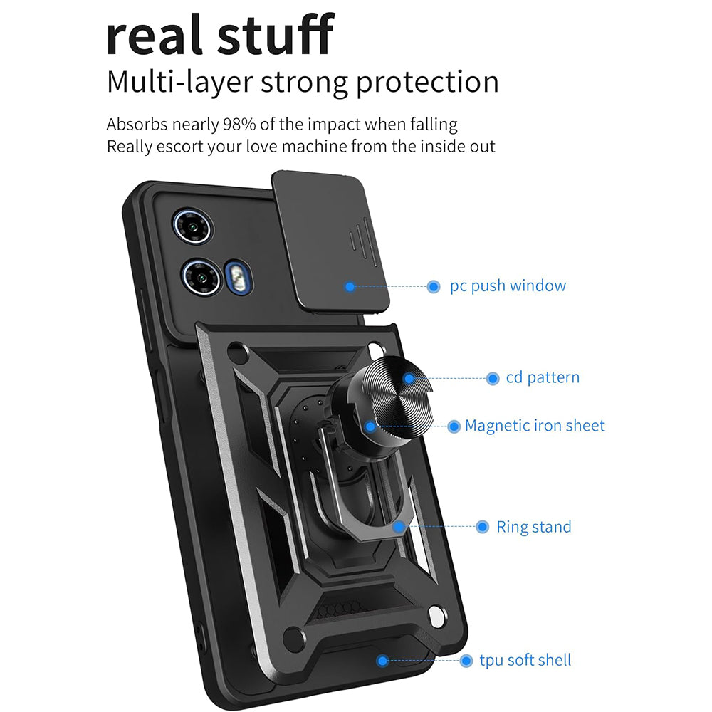 Case for Motorola Moto G31 / G41, Techsuit, CamShield, Black