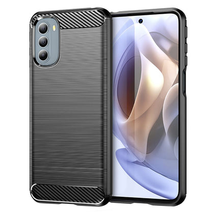 Coque pour Motorola Moto G31 / G41, Techsuit, Carbone, Noire