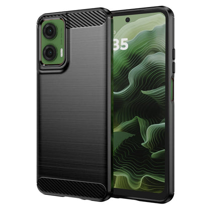 Coque pour Motorola Moto G35, Techsuit, Carbone, Noire