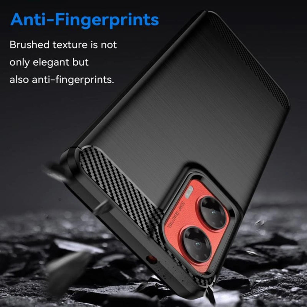 Coque pour Motorola Moto G35, Techsuit, Carbone, Noire