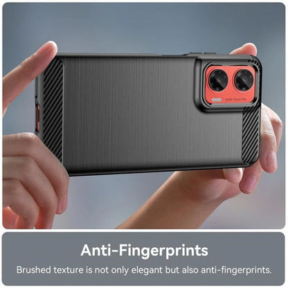 Coque pour Motorola Moto G35, Techsuit, Carbone, Noire