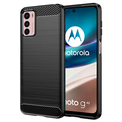 Coque pour Motorola Moto G42, Techsuit, Carbone, Noire