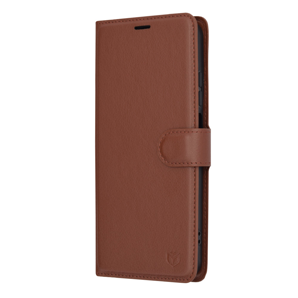 Étui pour Motorola Moto G45 / G34, Techsuit, Leather Folio, Marron