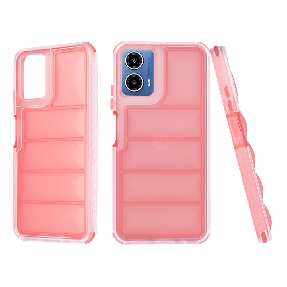 Coque pour Motorola Moto G45 / G34, Techsuit, Wave Shield, Rouge
