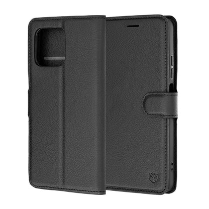 Coque pour Motorola Moto G47 / G37 Power / G37, Techsuit, Folio en cuir, Noir